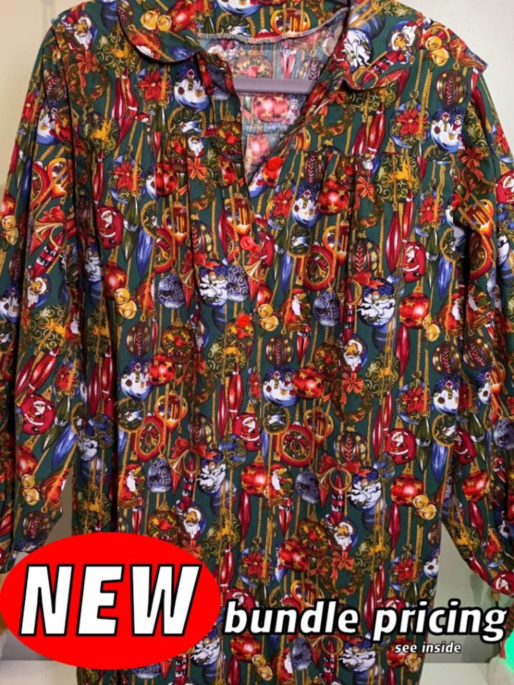 Unique! Handmade Christmas Theme Shirt/Top